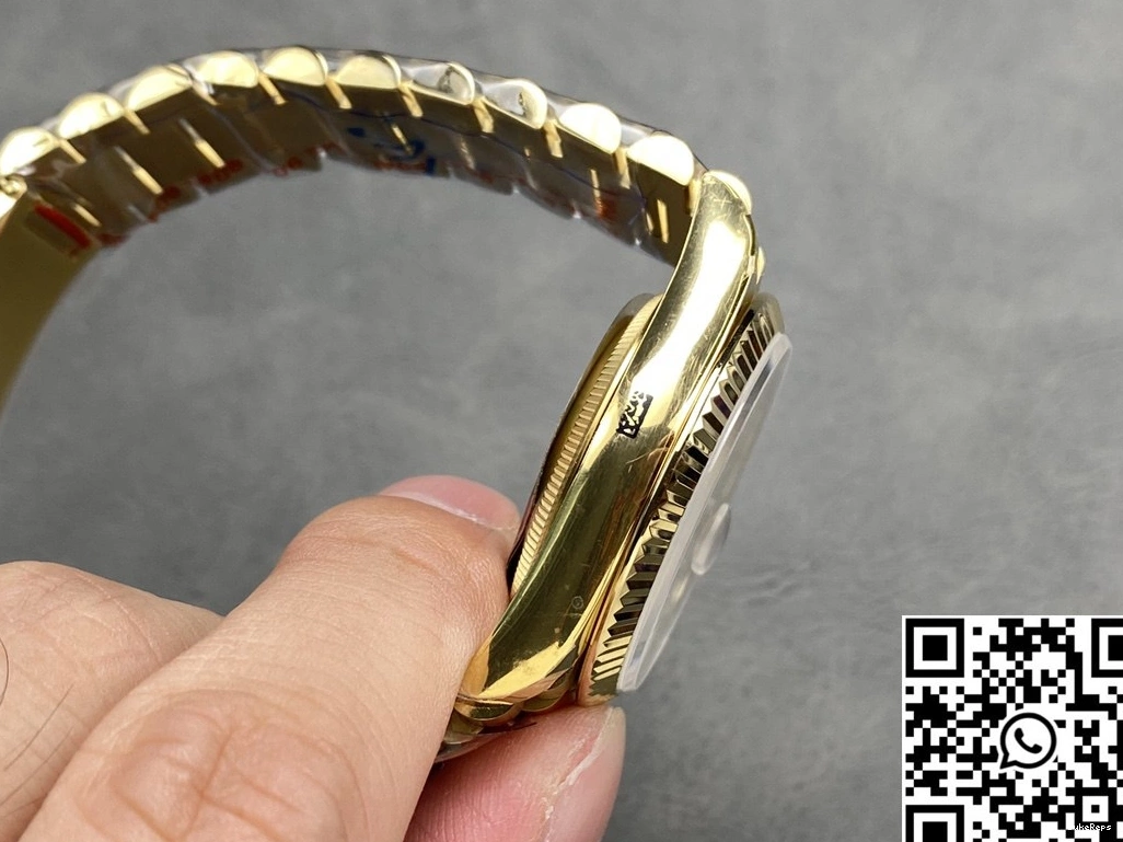 Day Steel 36mm QF Dial Tungsten Yellow v5 Gold Rolex Factory Date White M128238-0113 0130